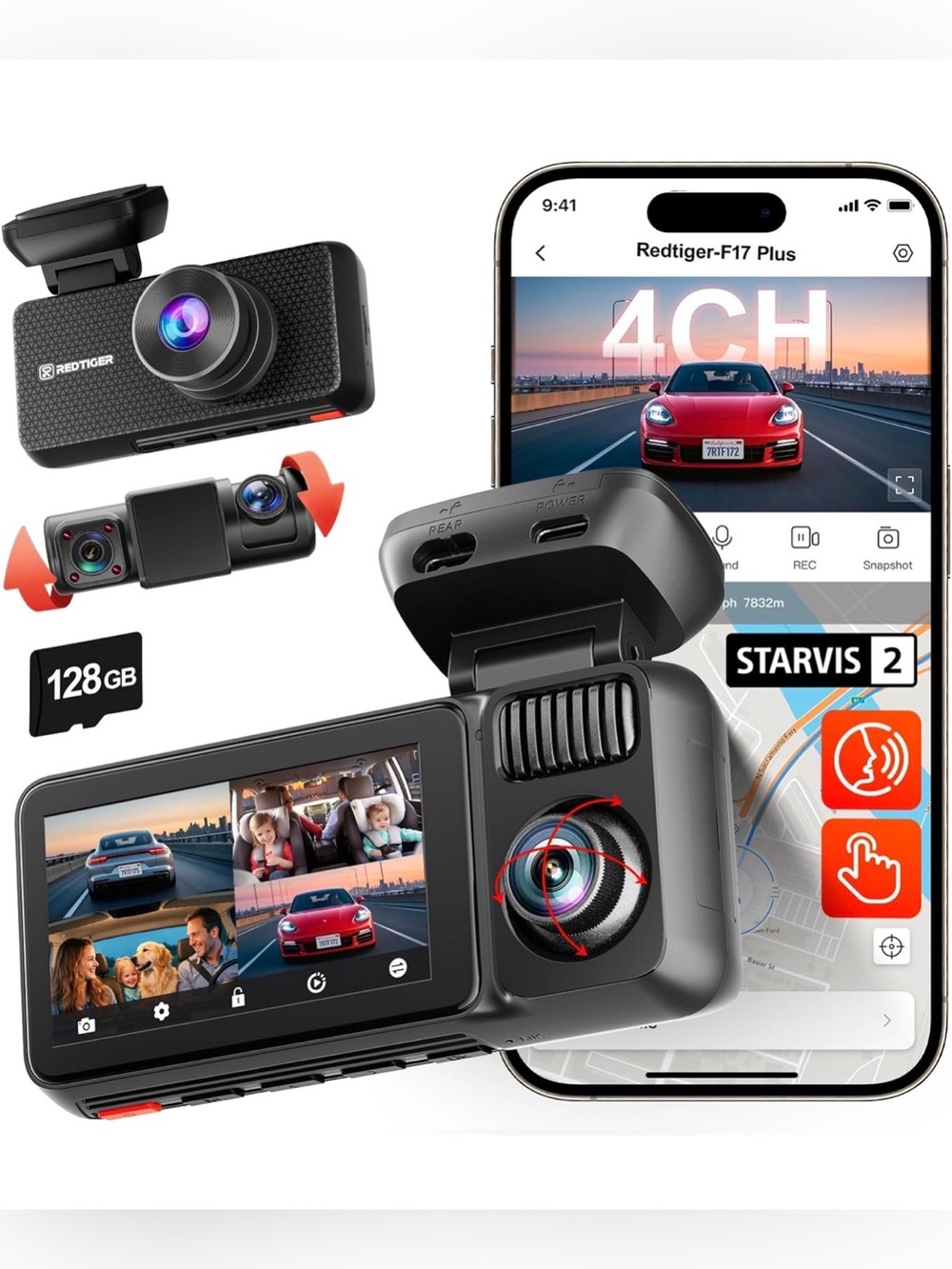 Redtiger F17 Plus Dashcam